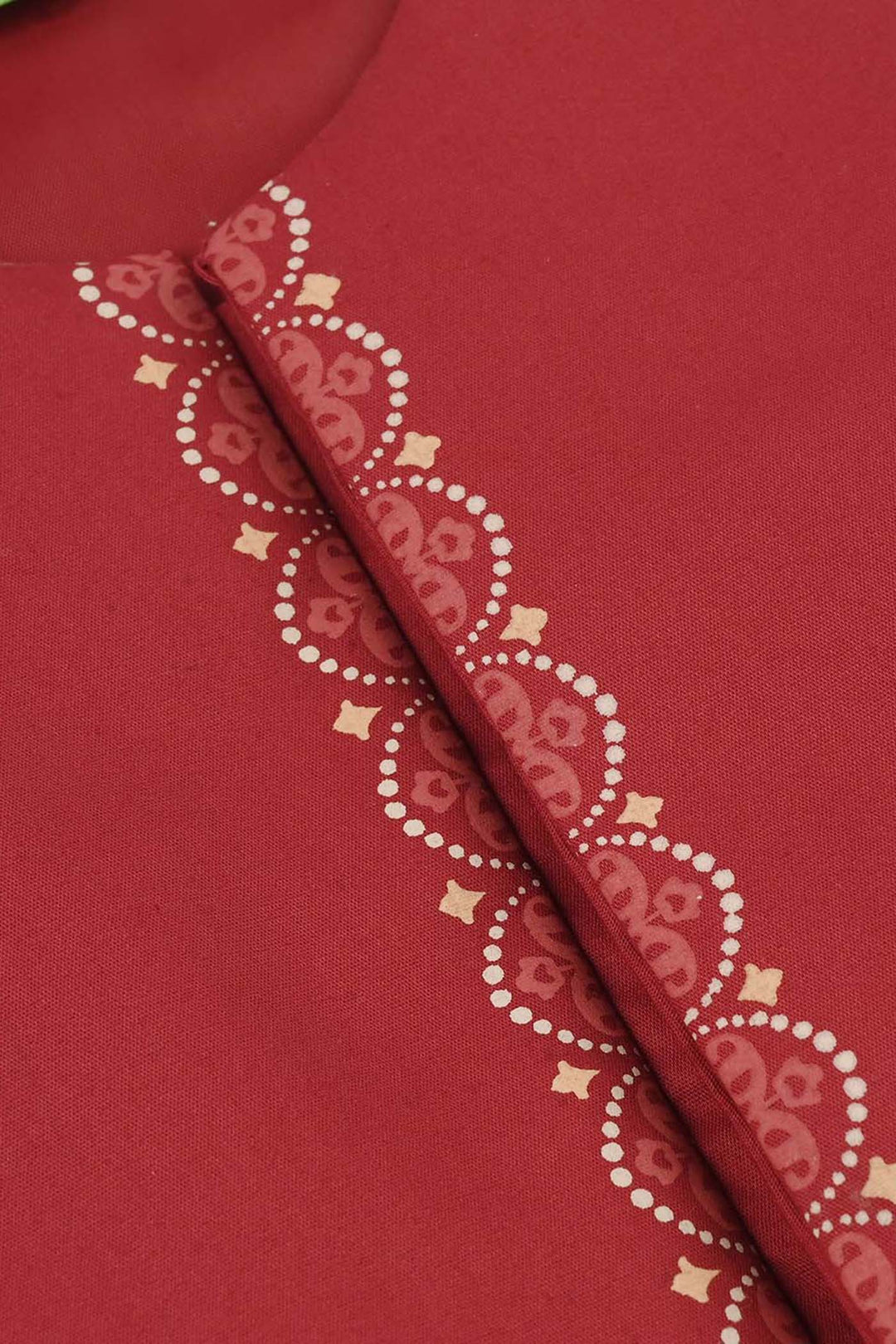 Infant Boys Cotton Poplin 3-Piece Suit (Rung Saz) - Red