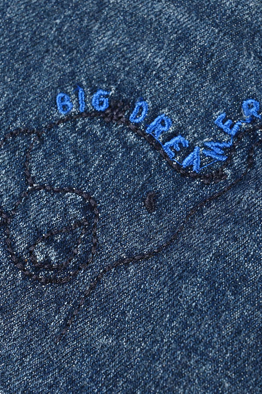 Infant Boys Denim Rigid Shorts (Big Dreamer) - Mid Blue