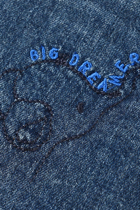 Infant Boys Denim Rigid Shorts (Big Dreamer) - Mid Blue