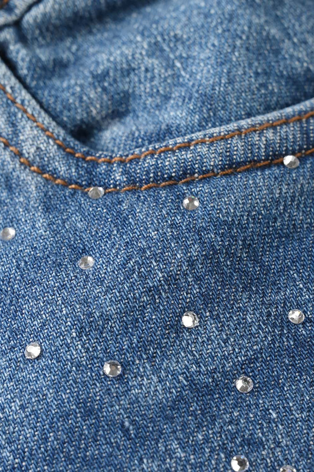 Girls Denim Viscose Pants (Pearl) - Dark Blue
