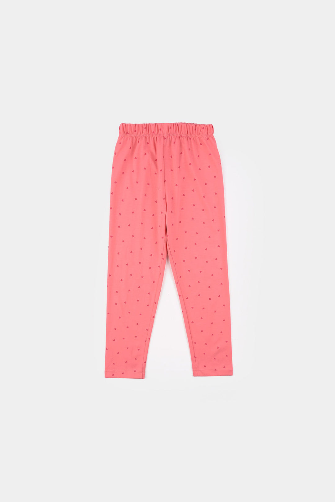 Girls PC Jersey Night Suit - Pink