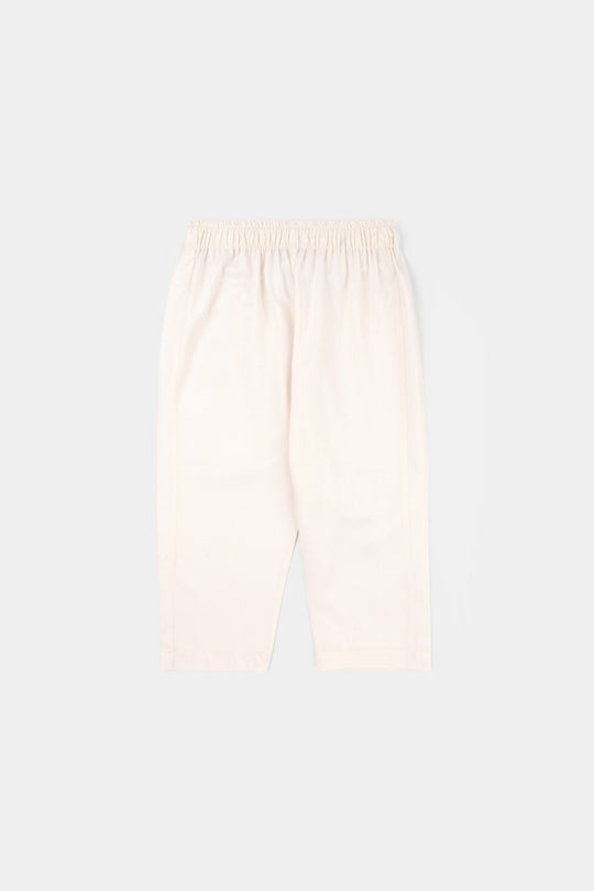 Boys Poly Viscose Kurta Pajama - Off White