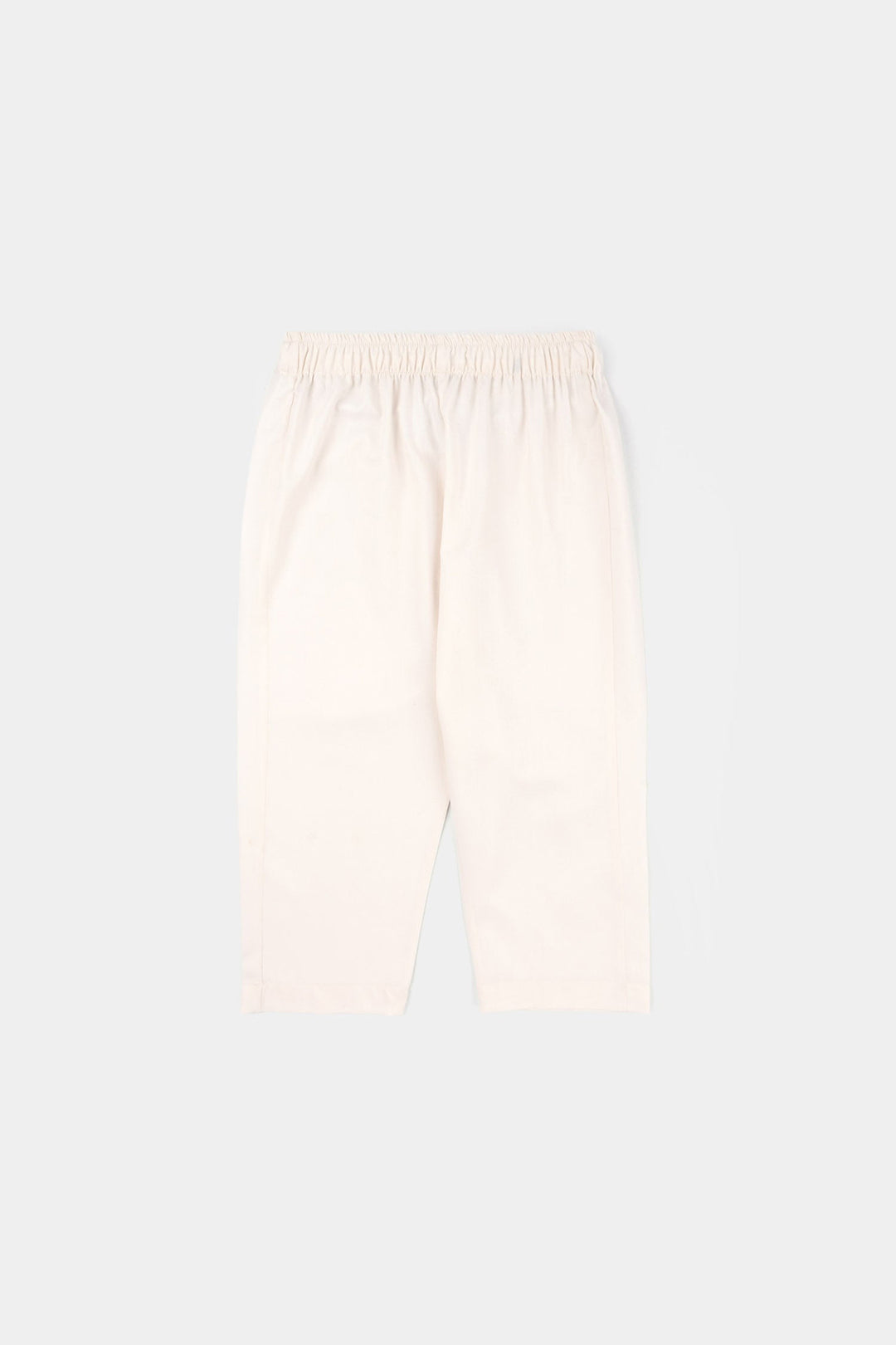 Boys Poly Viscose Kurta Pajama (Overlay) - Off White