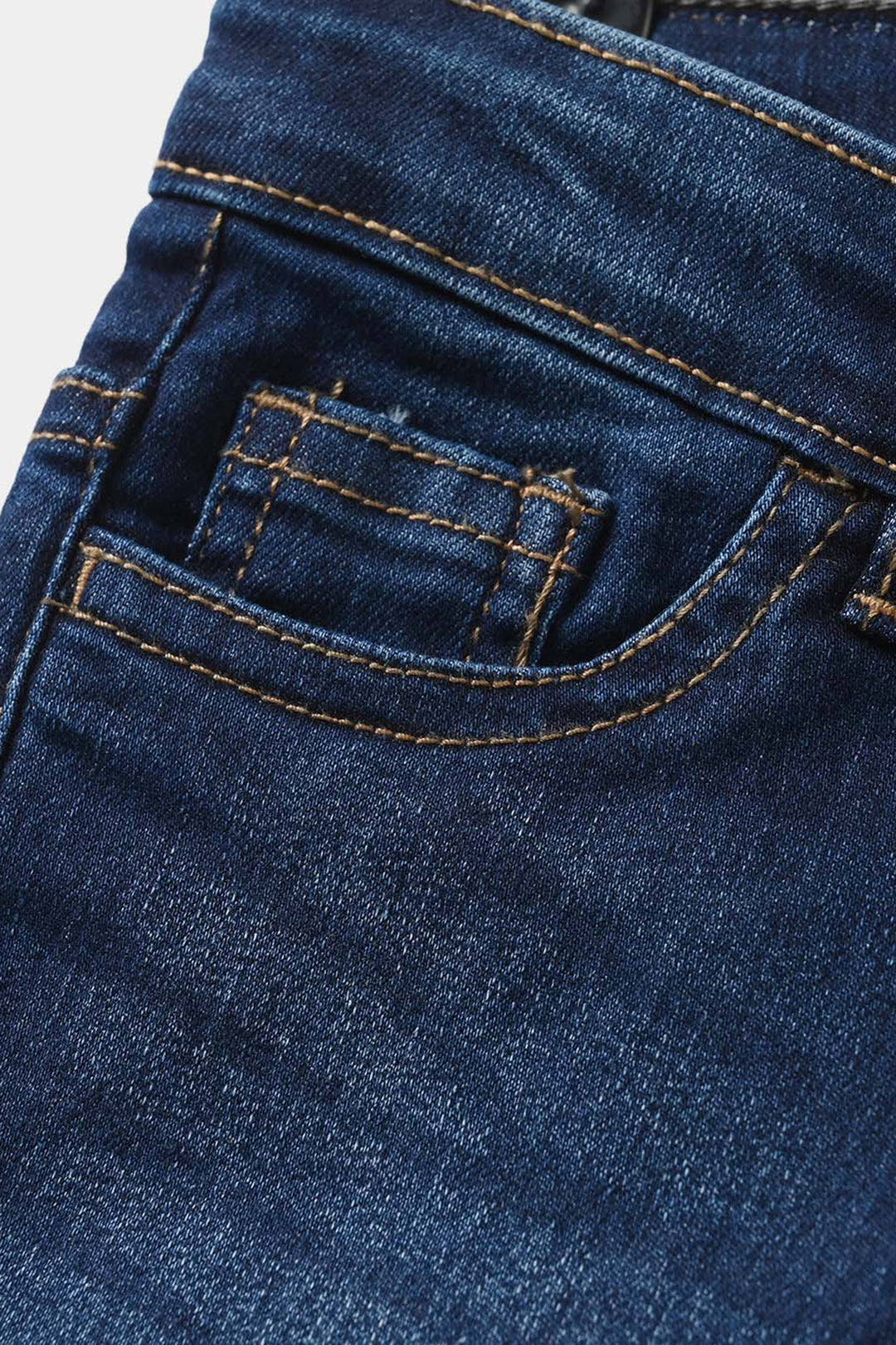 Boys Denim Viscose Pant Basic - Dark blue