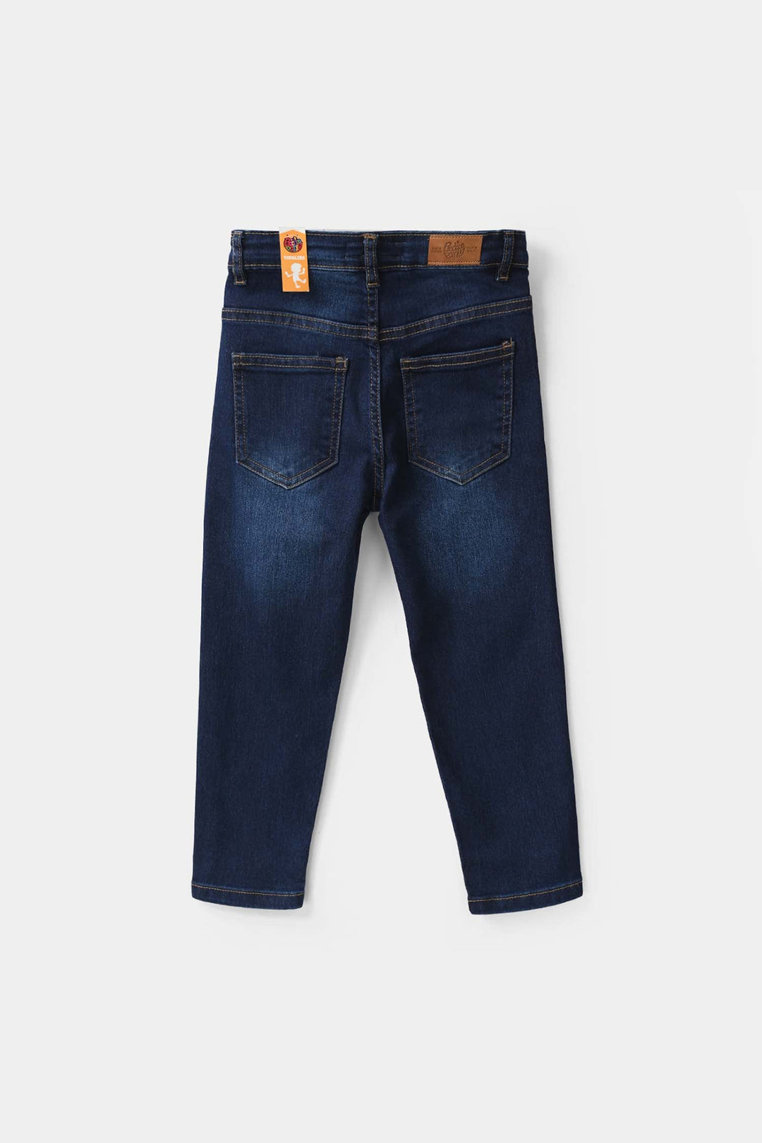 Boys Denim Viscose Pant Basic - Dark blue