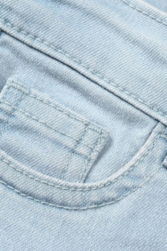 Boys Denim Viscose Pant Basic - Ice Blue