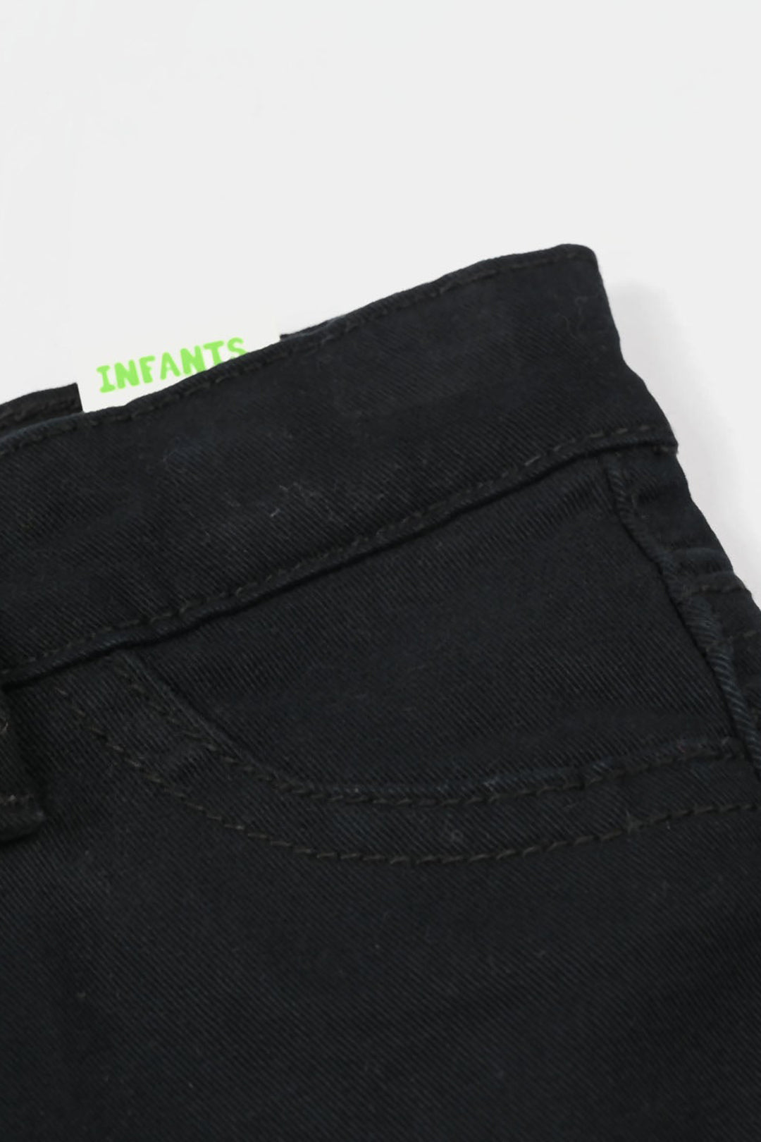 Infant Boys Cotton Twill Shorts - Black