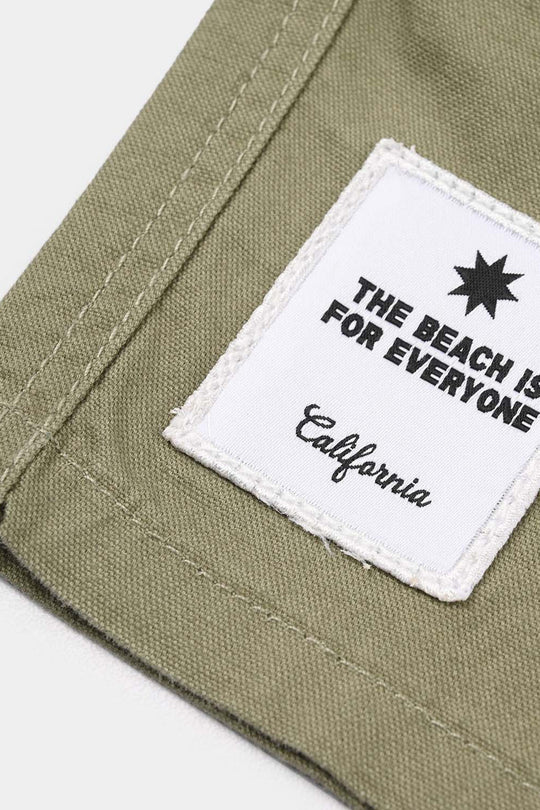Boys Cotton Twill Shorts - Olive Green