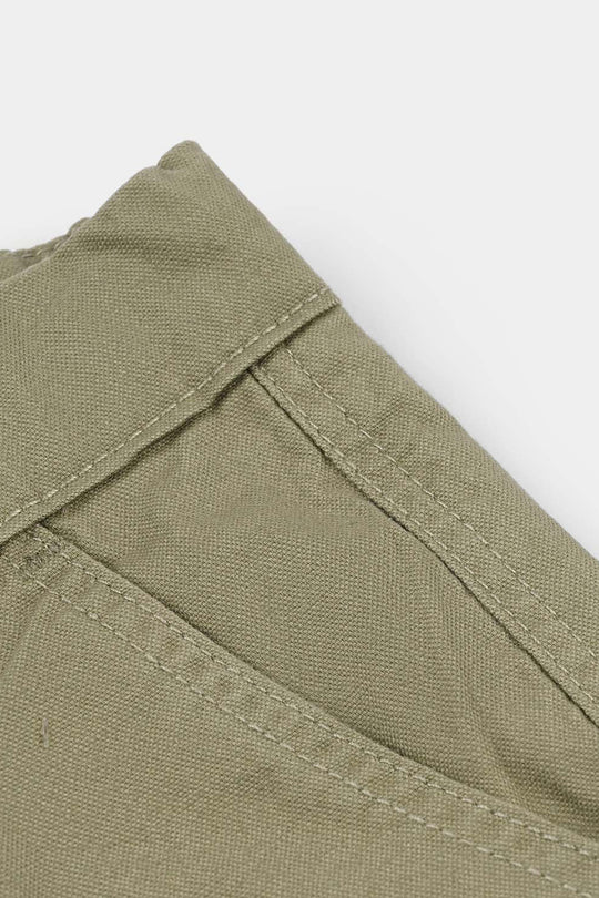 Boys Cotton Twill Shorts - Olive Green