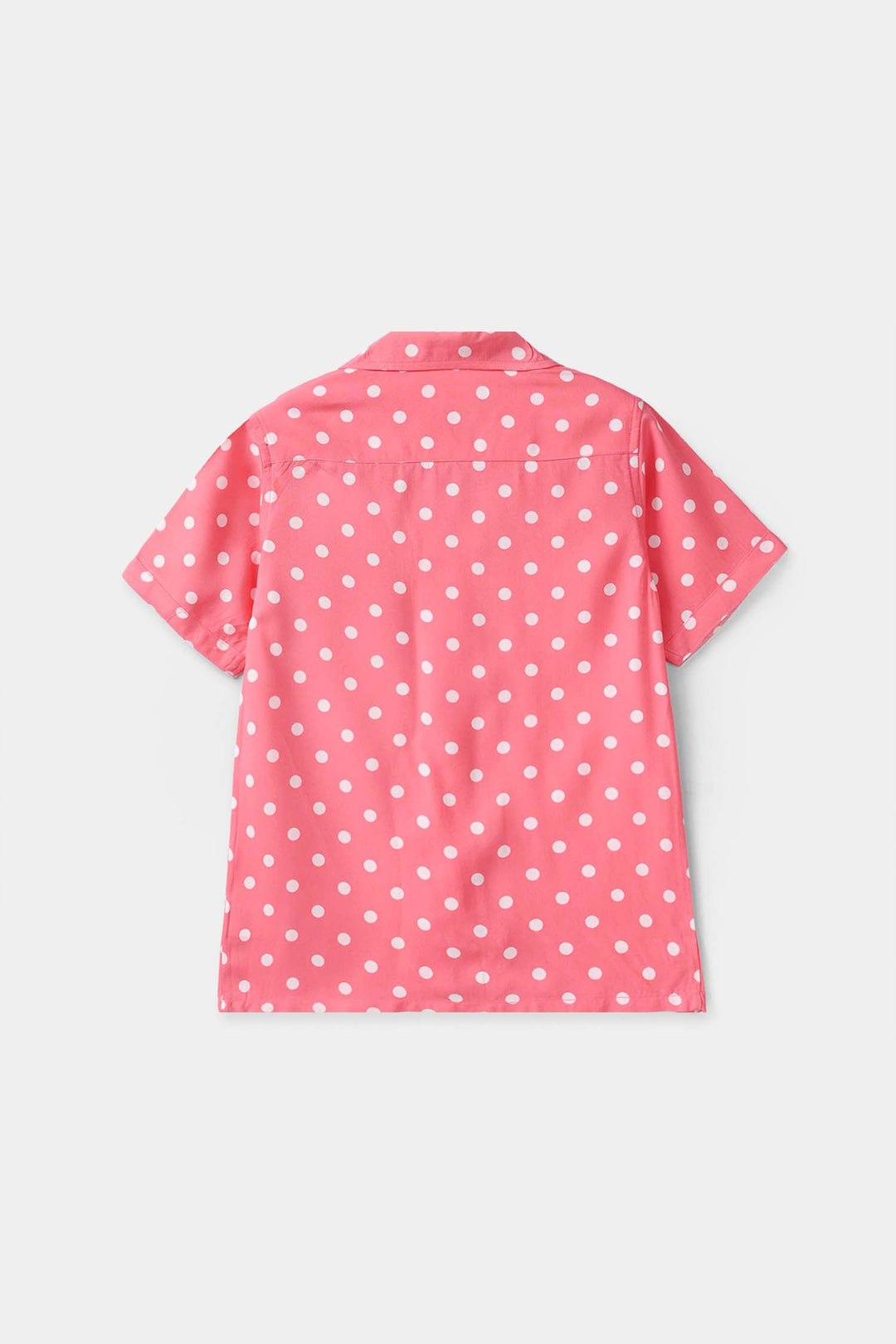 Girls Viscose Nightwear (Polka Dot) - Pink