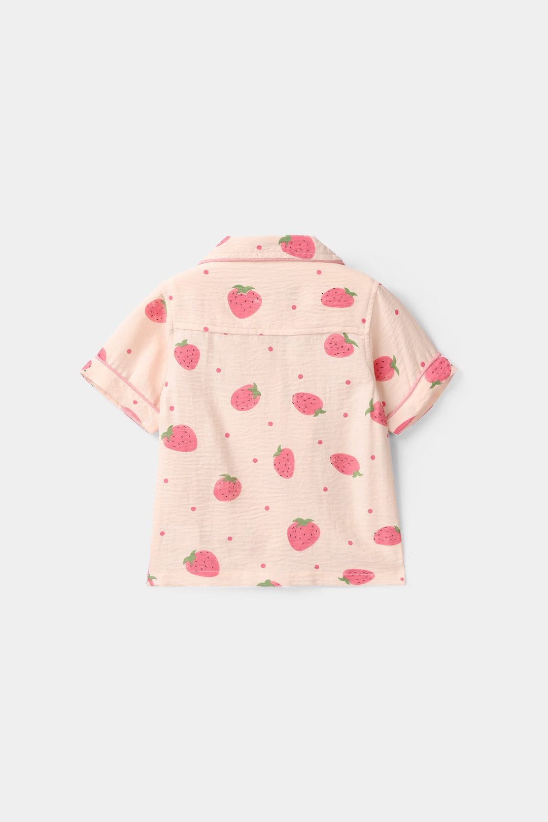 Infant Girls Viscose Nightwear (Strawberry) - Light Pink