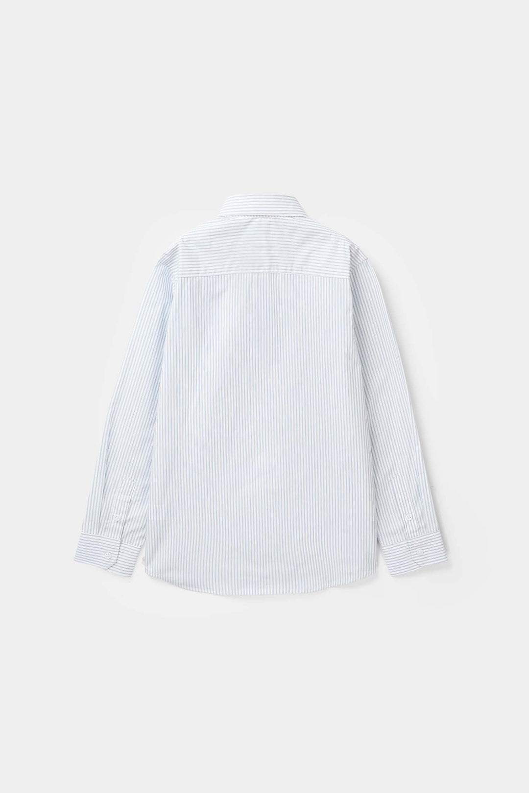 Boys Yarn Dyed Formal Shirt (Blue Stripe)