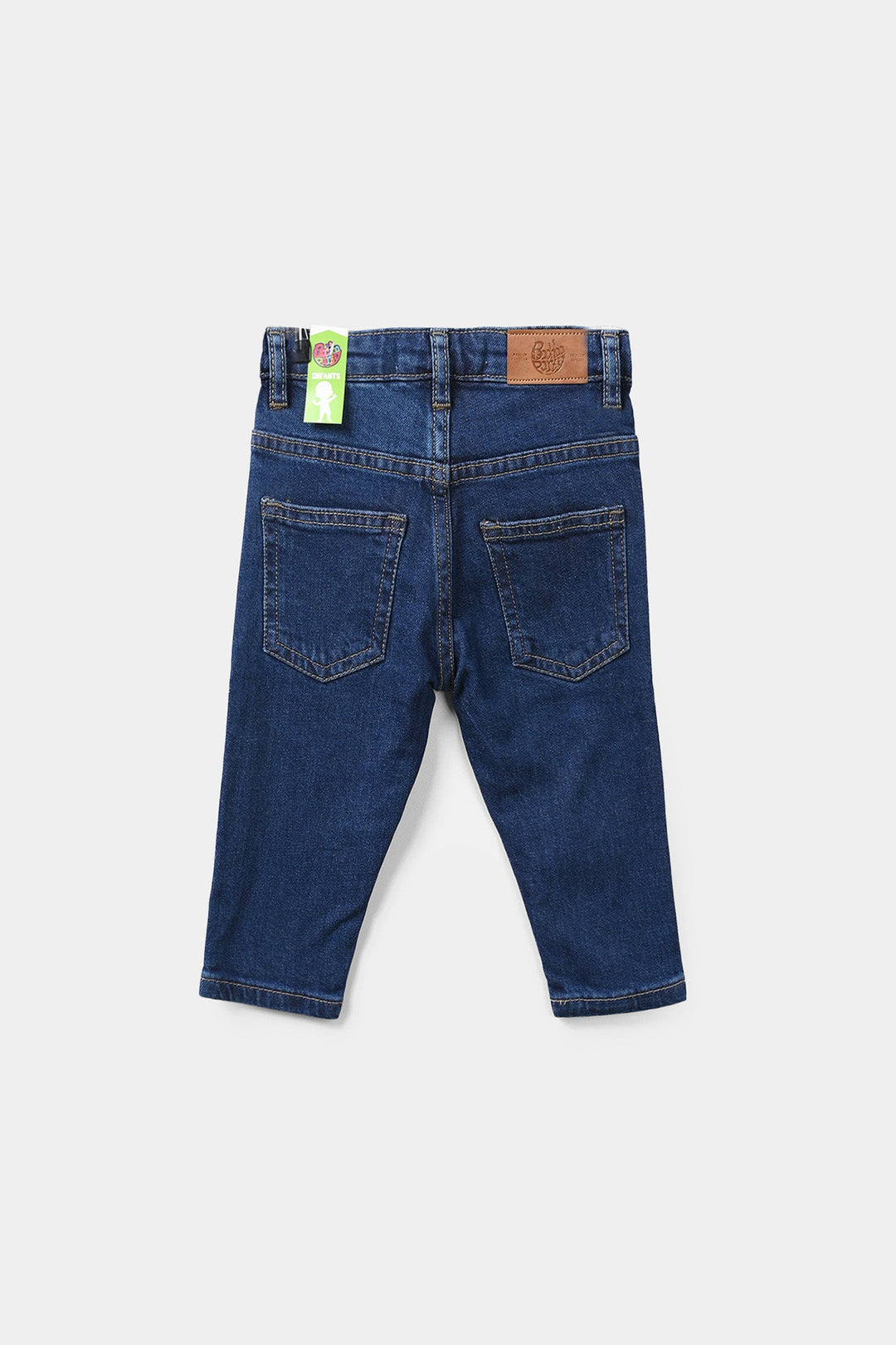 Infant Boys Denim Rigid Pants - Dark Blue