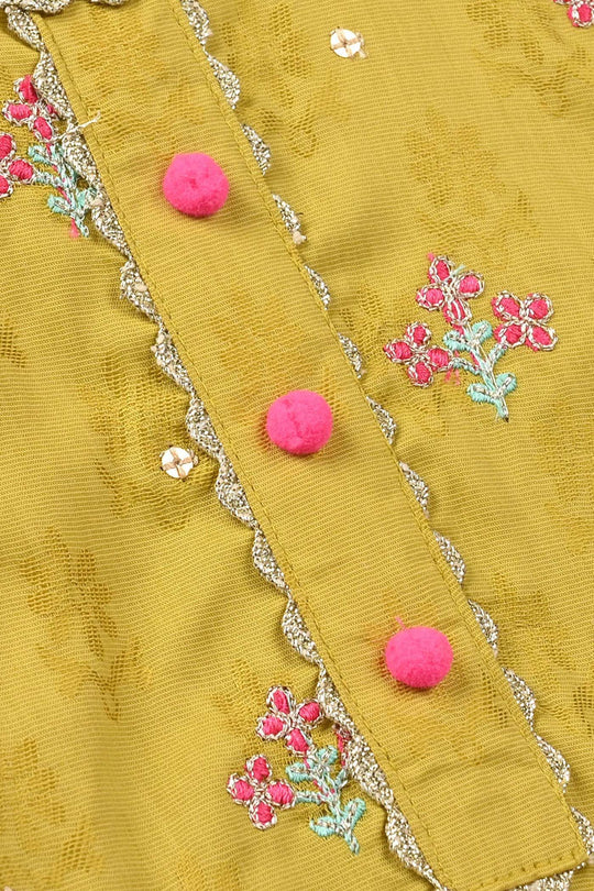 Infant Girls Jacquard 2Pcs Delight-Green