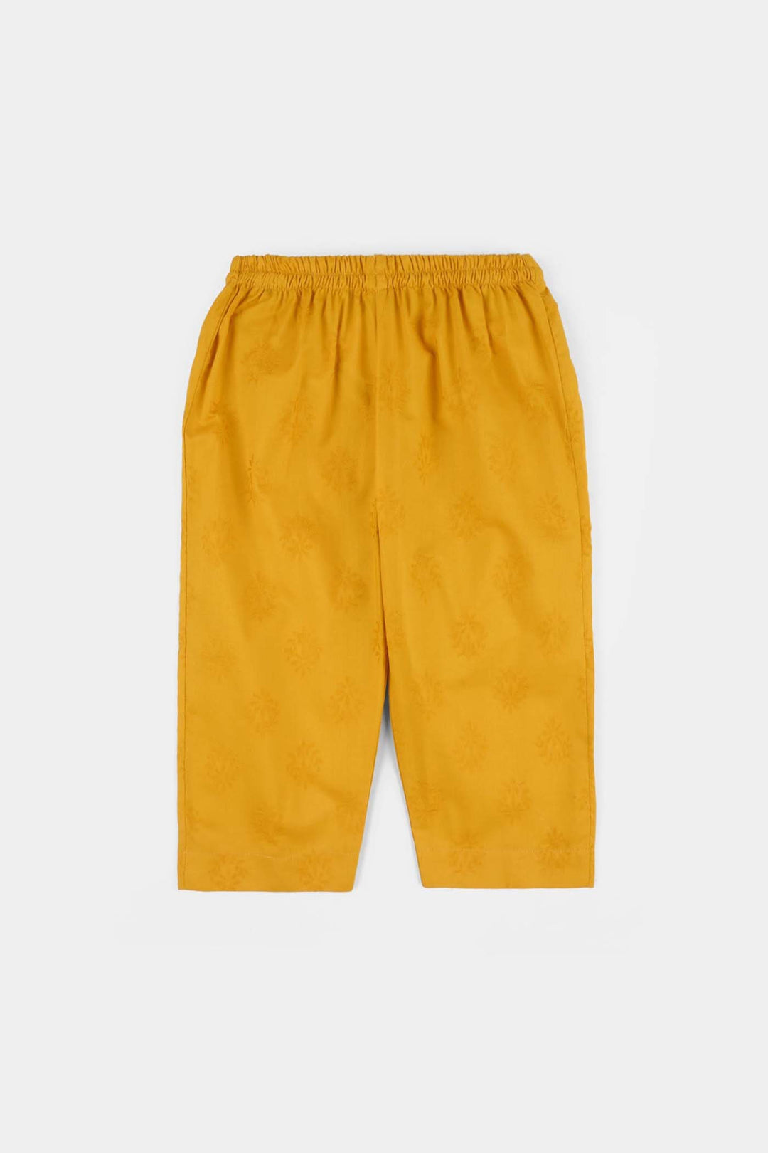 Infant Girls Jacquard 2Pcs Suit (Norani) - Mustard