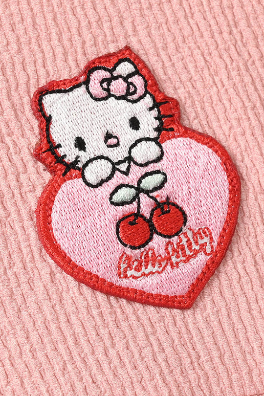 Infant Girls Poly Crinkle Knitted Frock (Character) - Pink