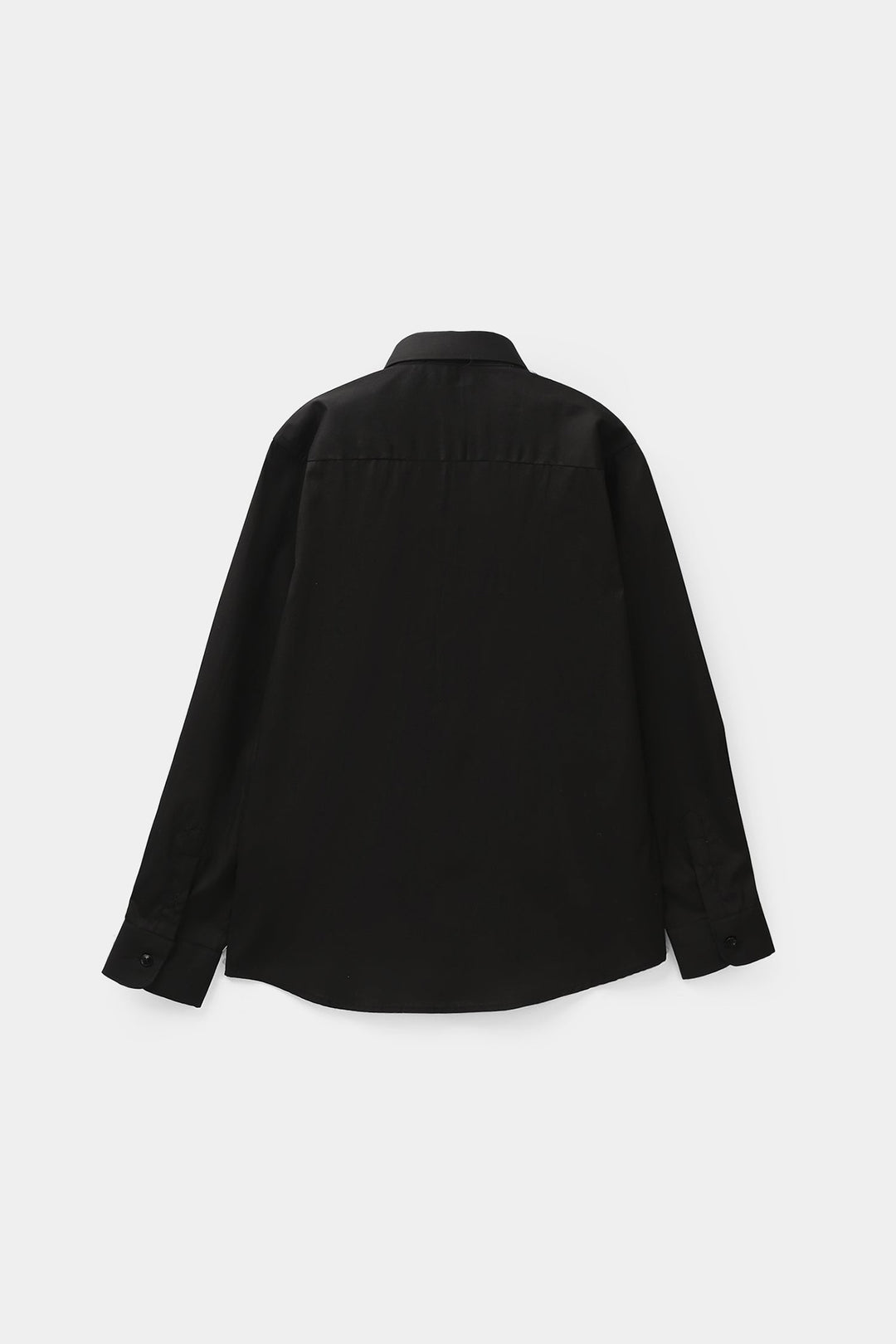 Boys Cotton Poplin Formal Shirt - Black