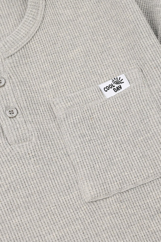 Boys Thermal T-Shirt (Cool Day) - Grey
