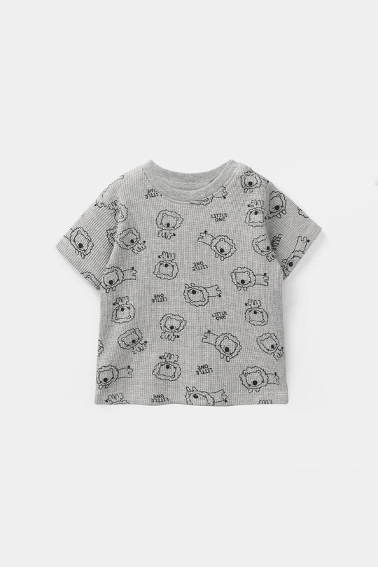 Infant Boys Thermal T-Shirt - Grey