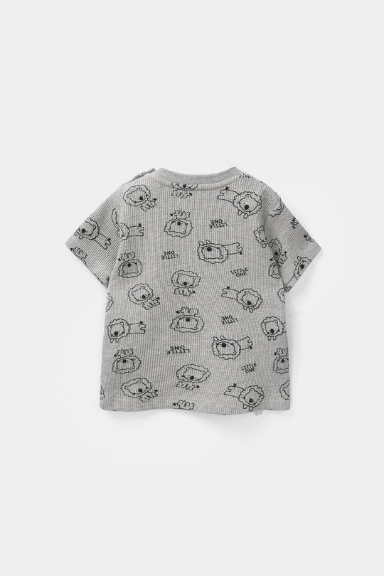 Infant Boys Thermal T-Shirt - Grey