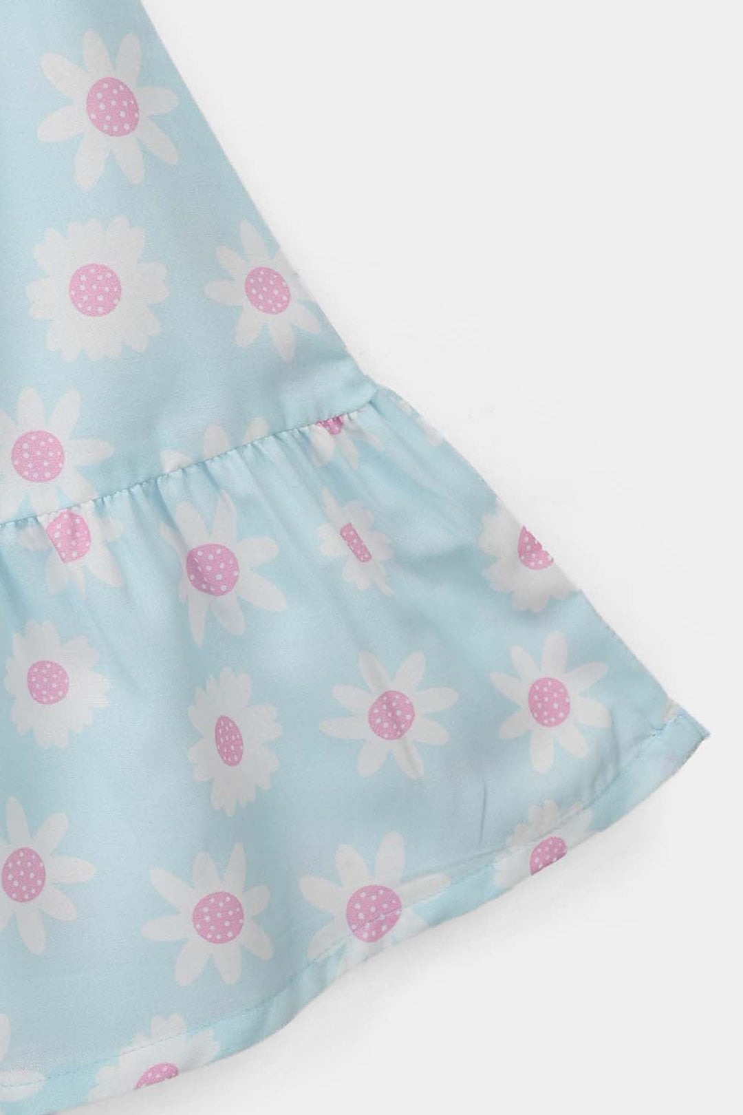 Girls Casual Short Skirt Floral - Light Blue