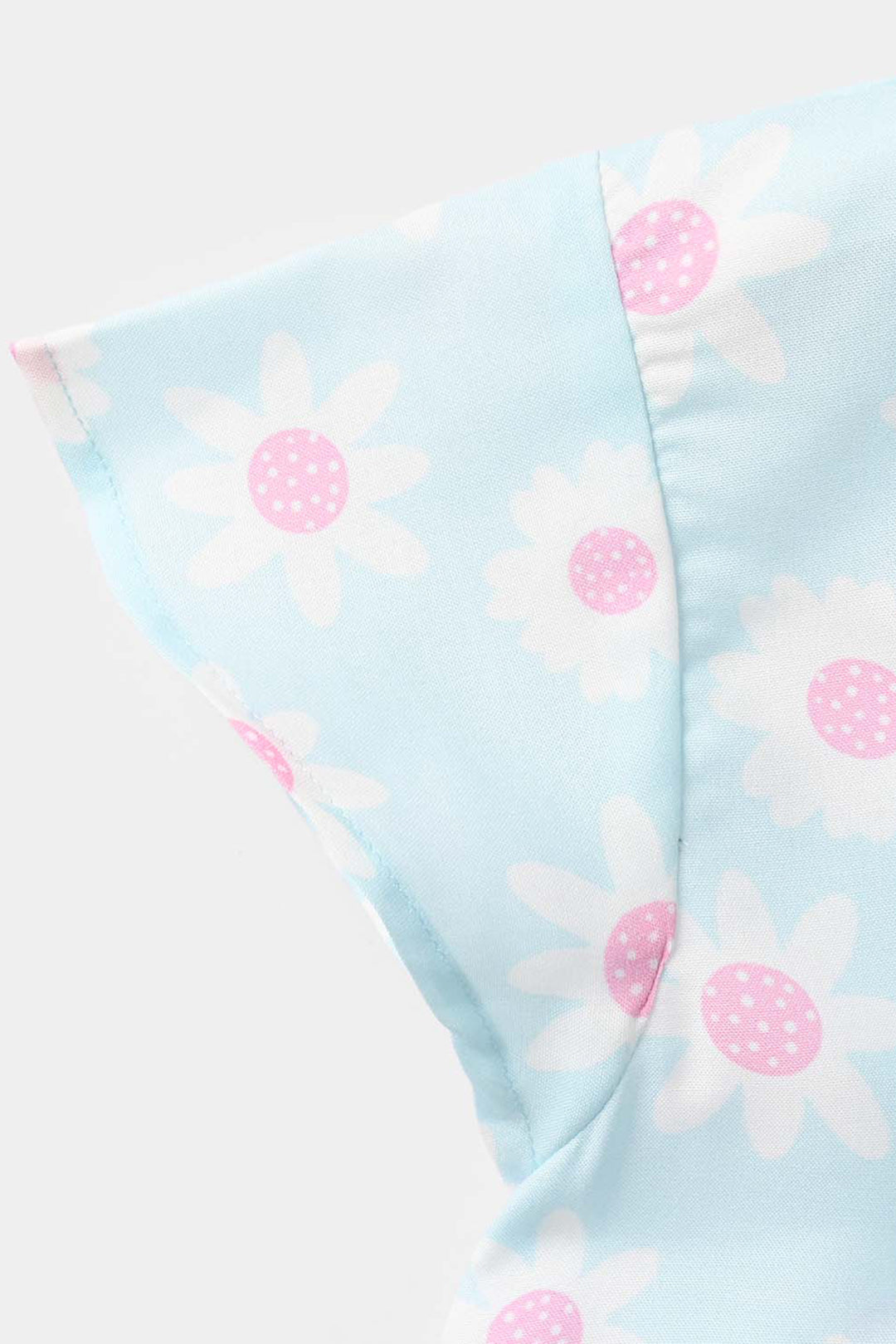 Girls Poly Crinkle Casual Top Daisy - Light Blue