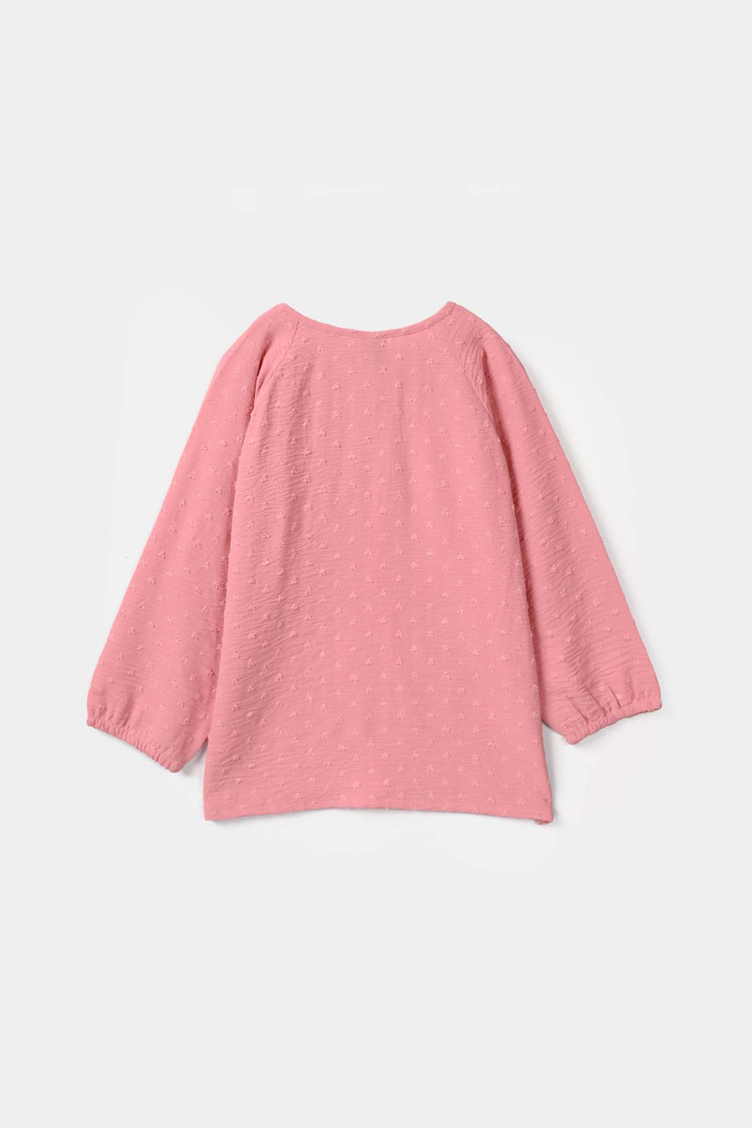 Girls Cotton Casual Top Brochia – Pink