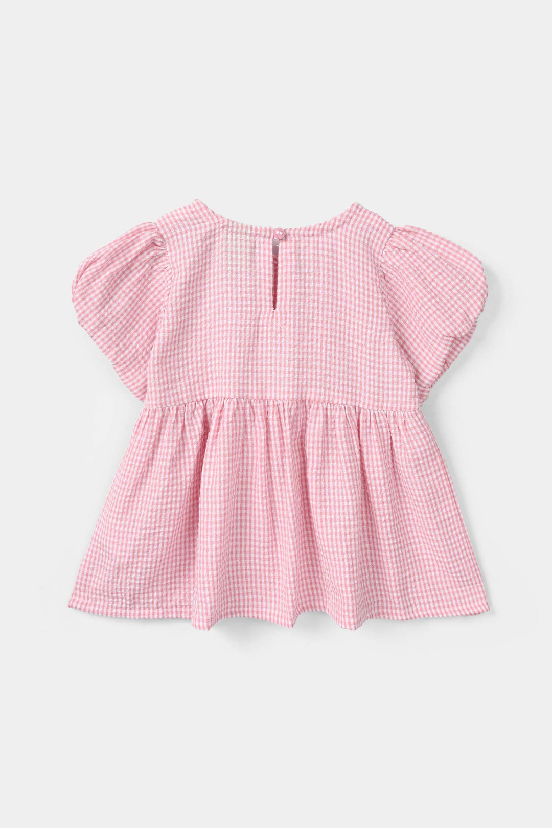 Infant Girls Cotton Casual Top - Pink