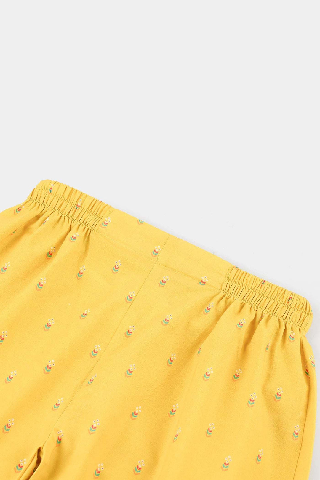 Girls Cotton Printed Pant (Sunny) – Yellow