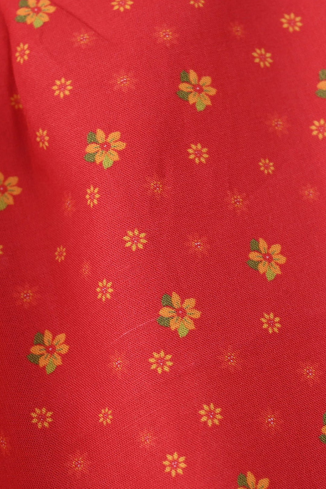 Girls Cotton Printed Shalwar Dhanak - Red