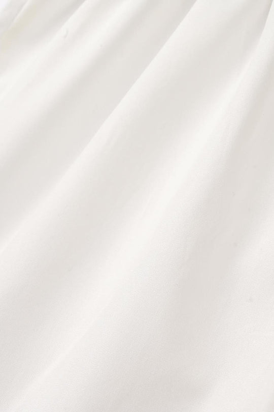 Girls Gharara Chata Patti - White