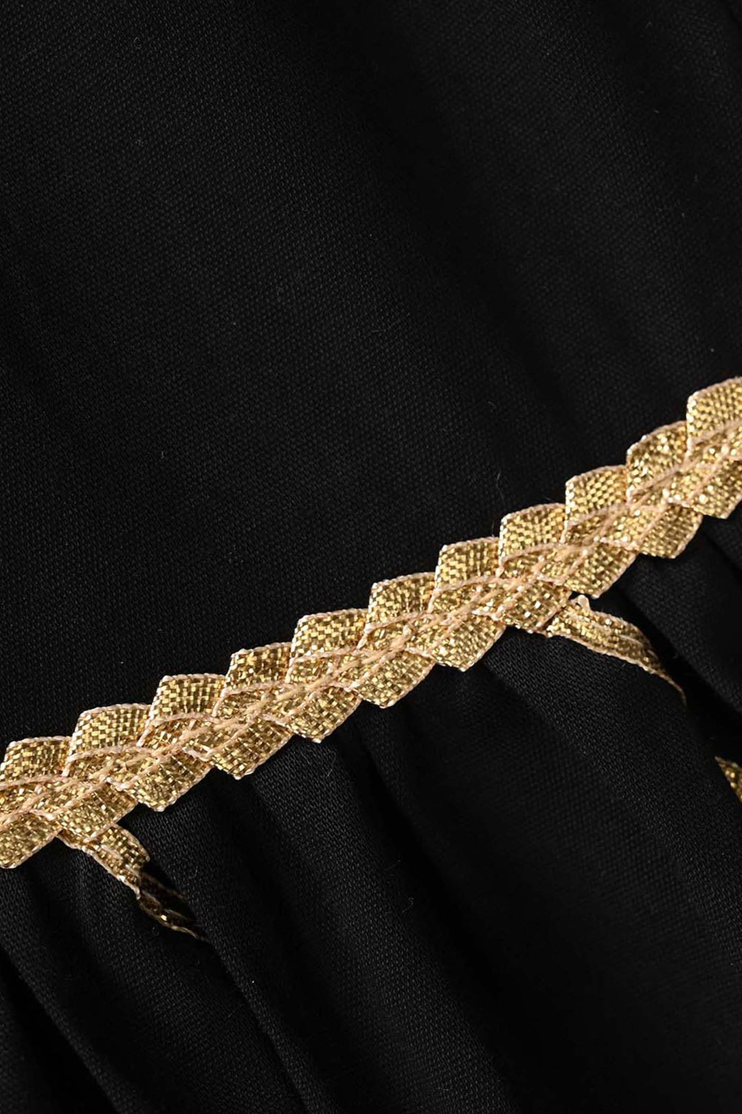 Girls Gharara Chata Patti - Black