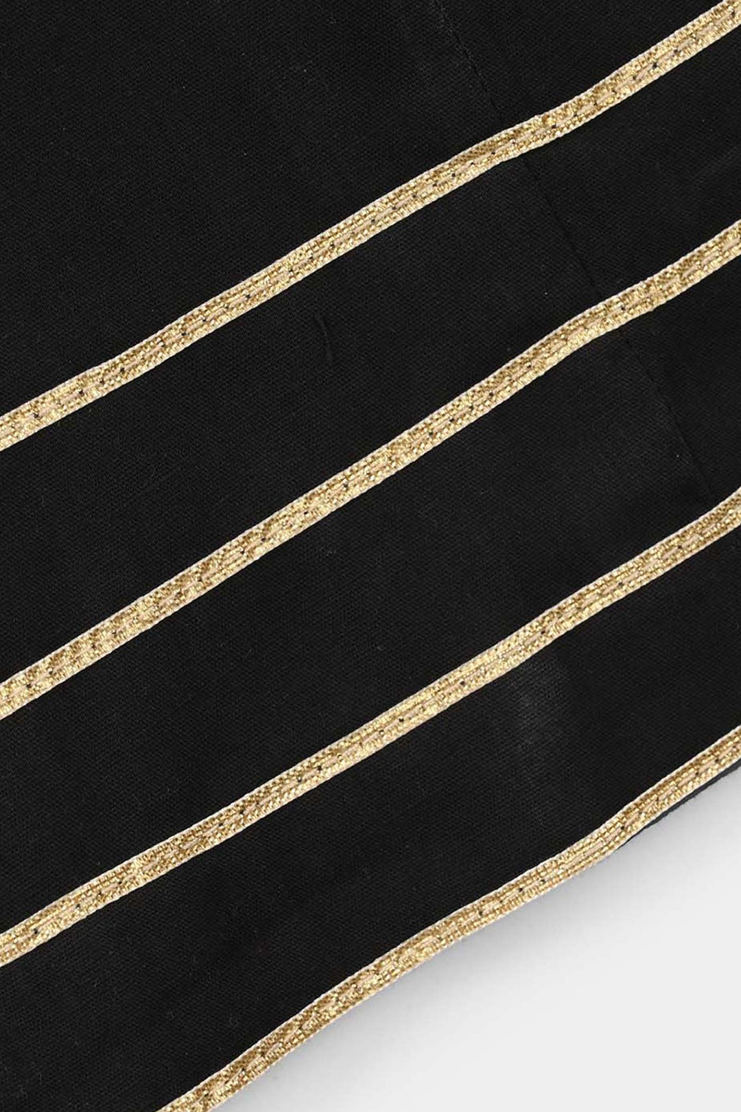 Girls Cotton Dhaka Pants (Gota Patti) – Black