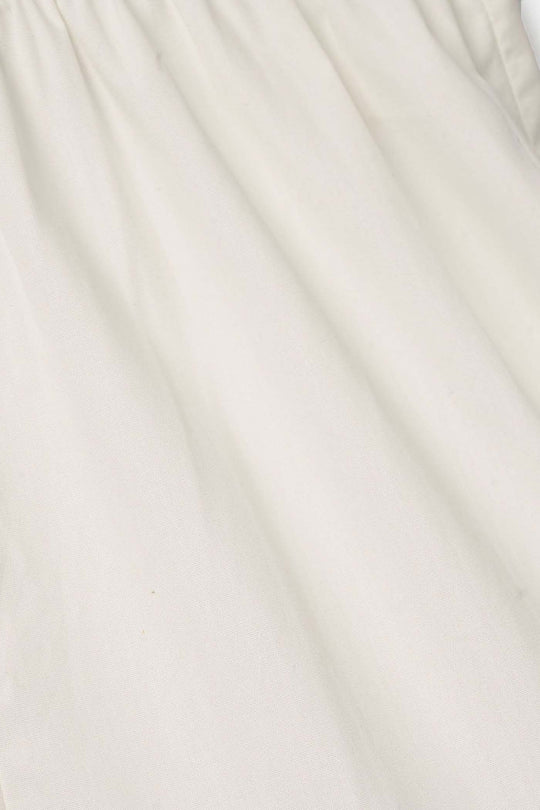 Infant Girls Gharara Chata Patti - White