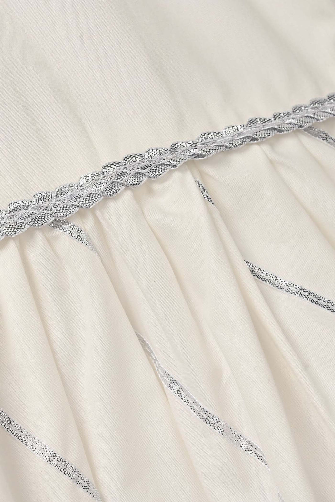 Infant Girls Gharara Chata Patti - White