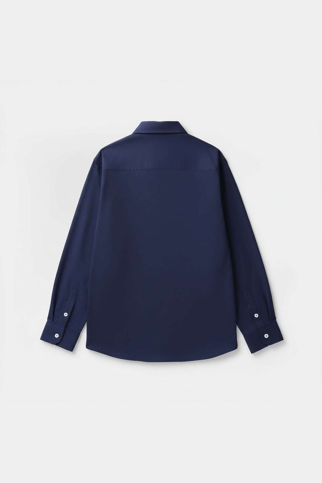 Boys Yarn Dyed Formal Shirt - Navy