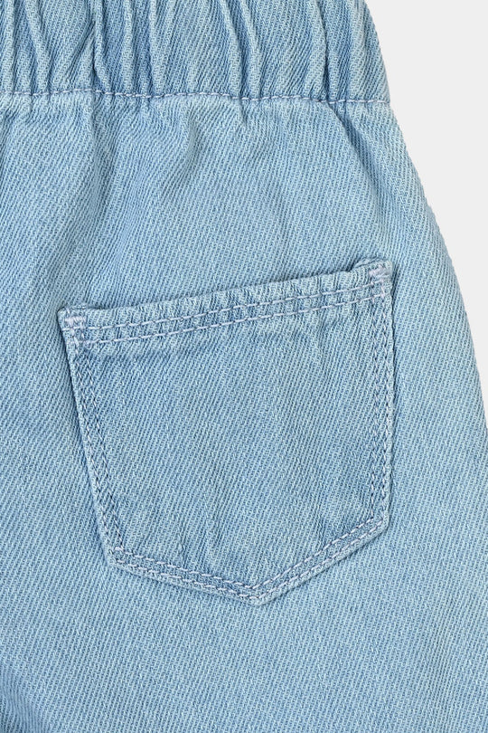 Infant Girls Yarn Dyed 2 Pc Suit - Blue