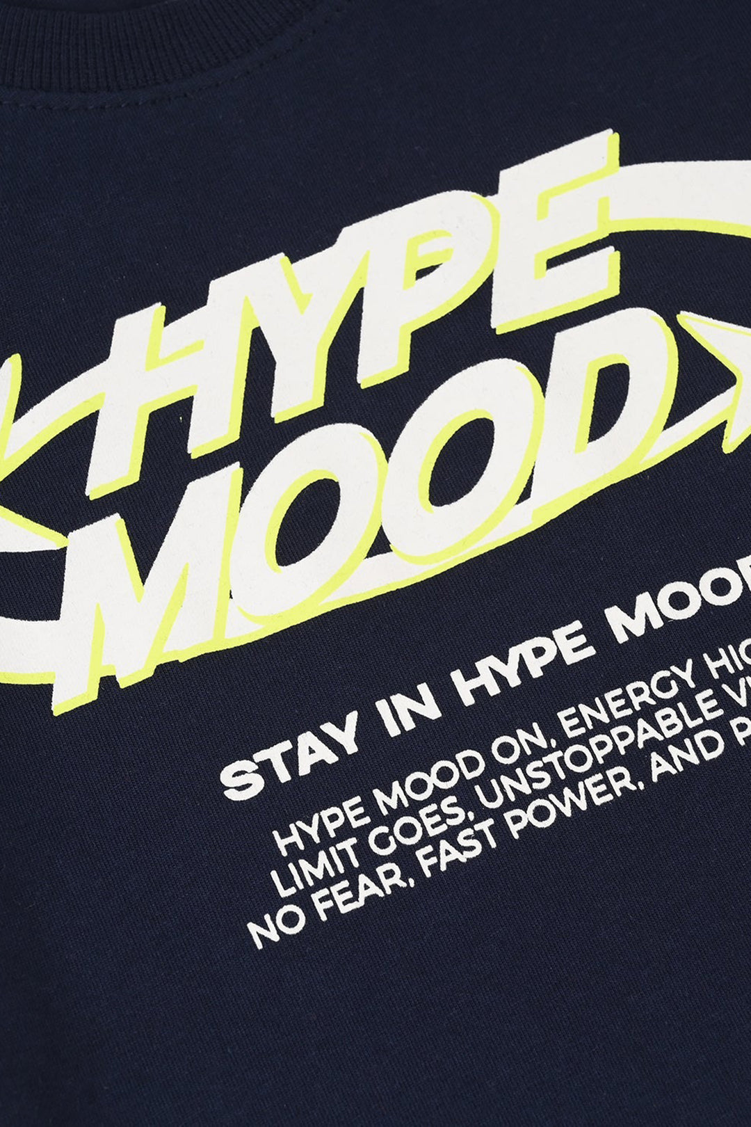 Boys Jersey/Terry T-Shirt Hype Mood - Navy Blue