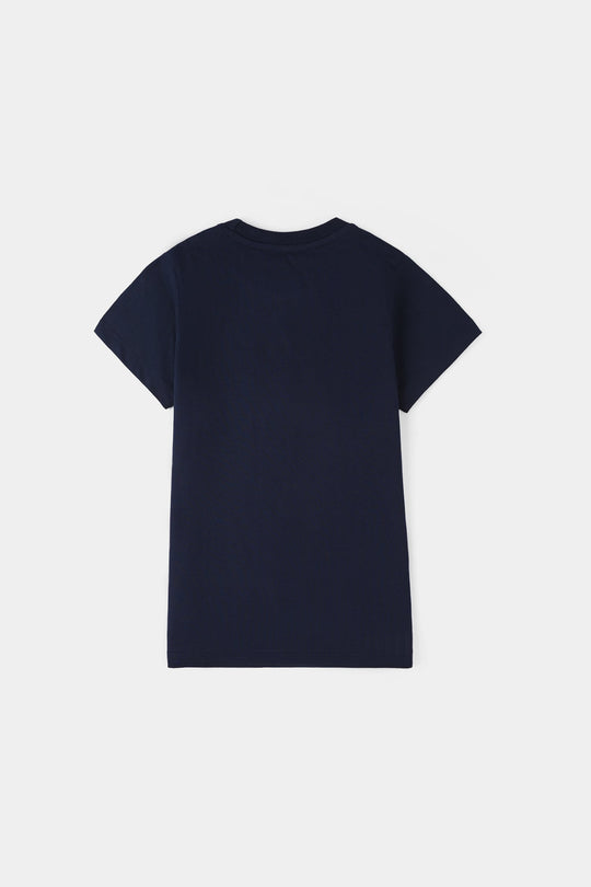 Boys Jersey/Terry T-Shirt Hype Mood - Navy Blue