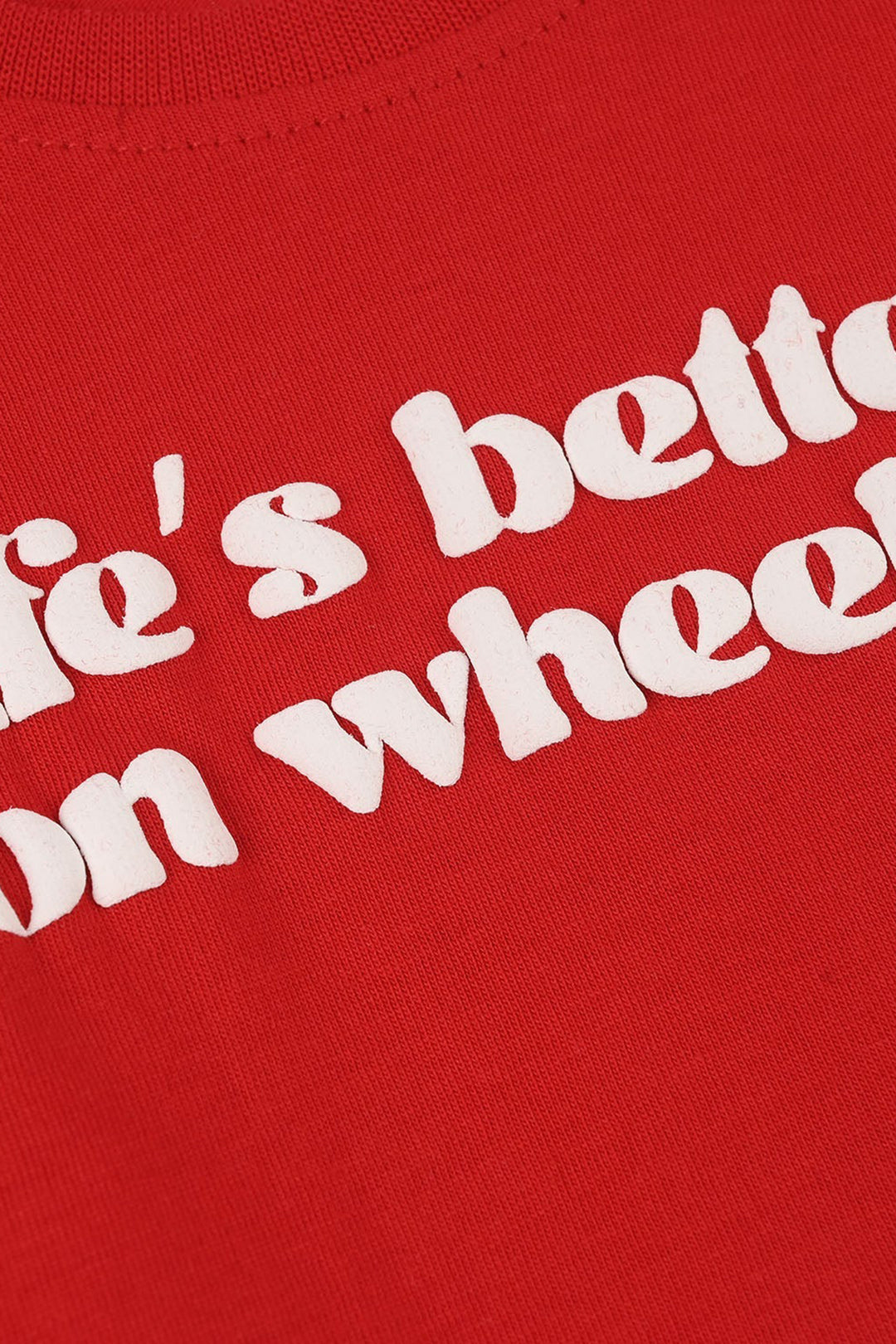 Infant Boys Jersey/Terry T-Shirt (Wheels) - Red