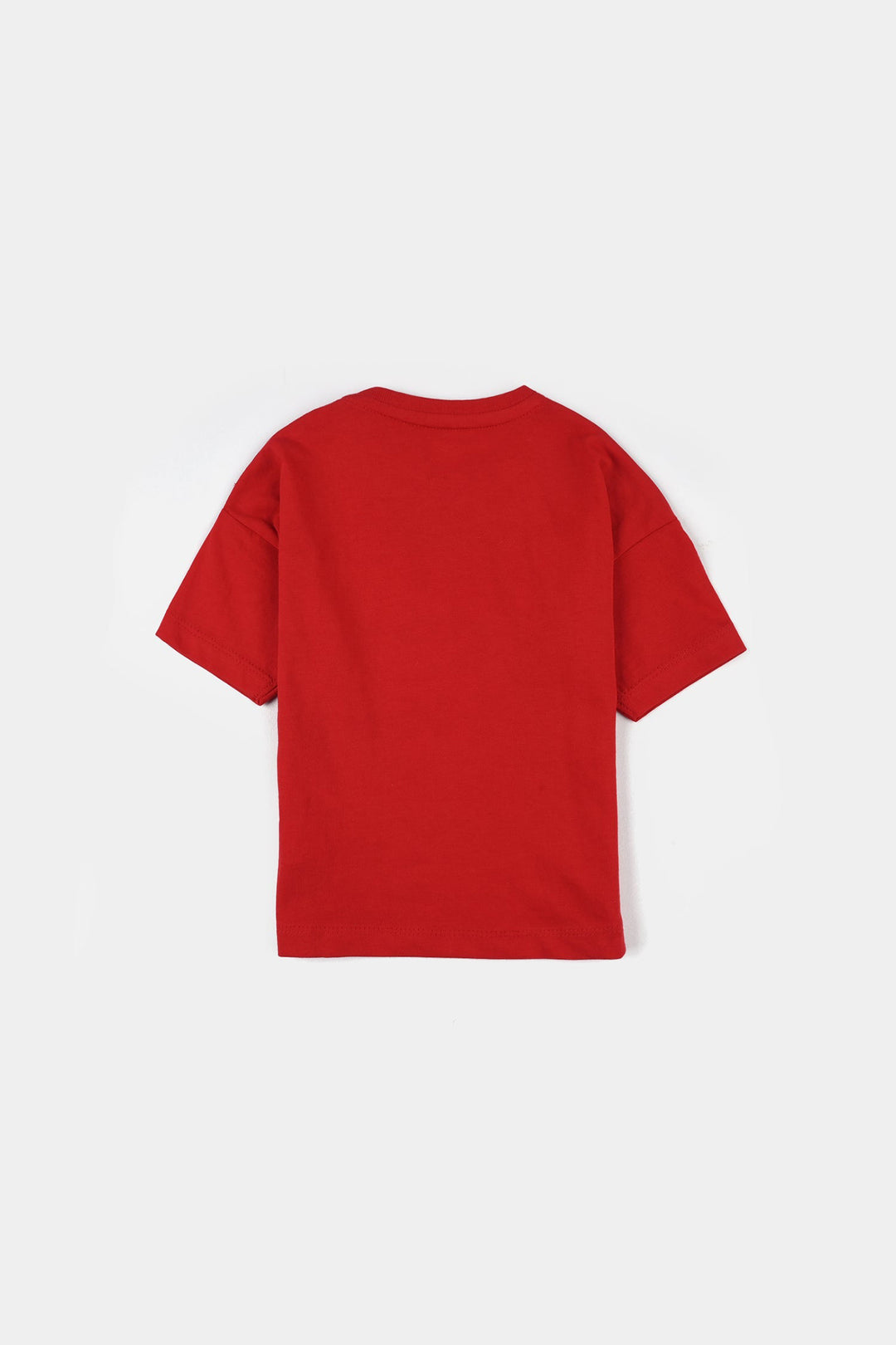 Infant Boys Jersey/Terry T-Shirt (Wheels) - Red