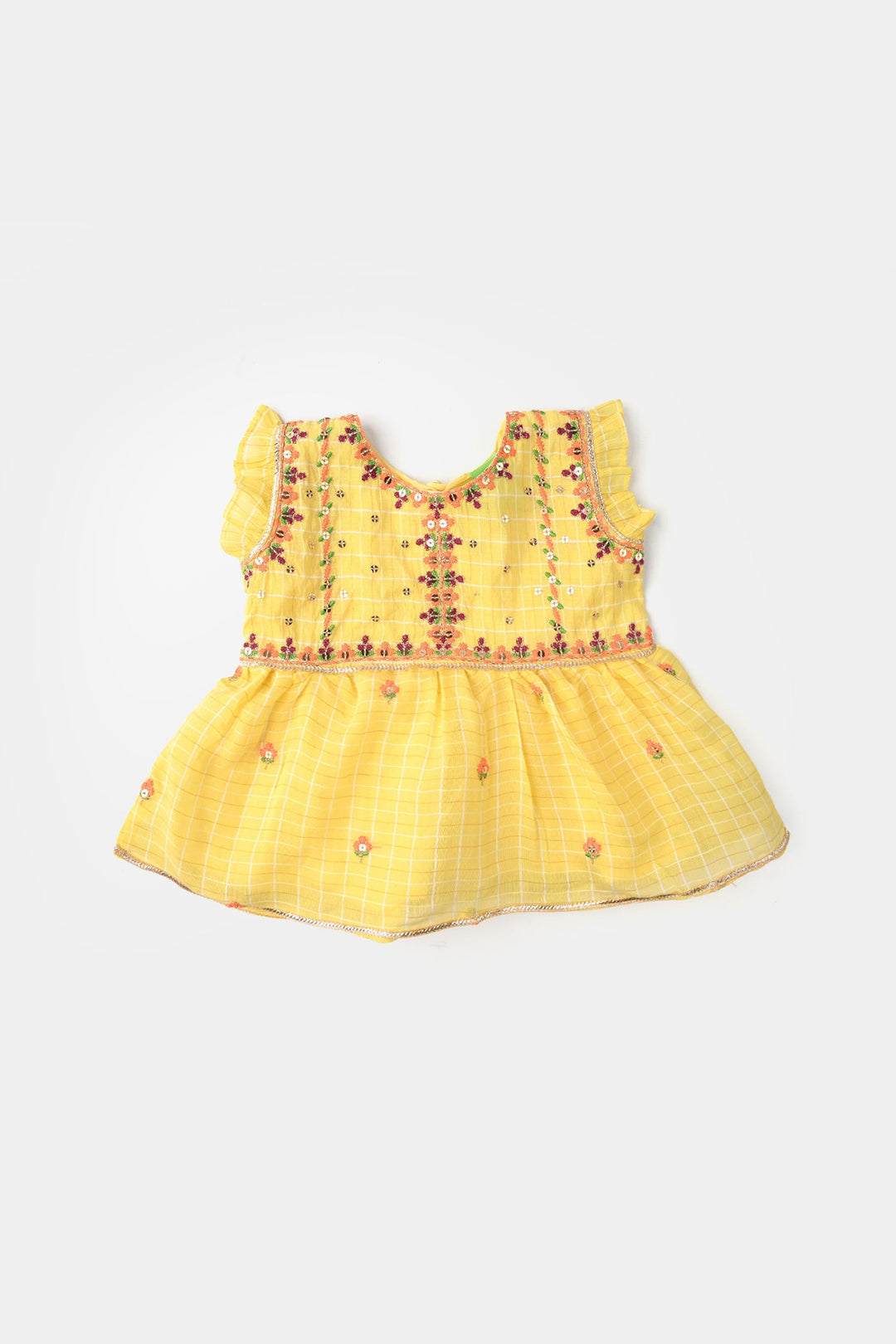 Infant Girls Cotton 2Pc Set (Summer Lime) - Yellow