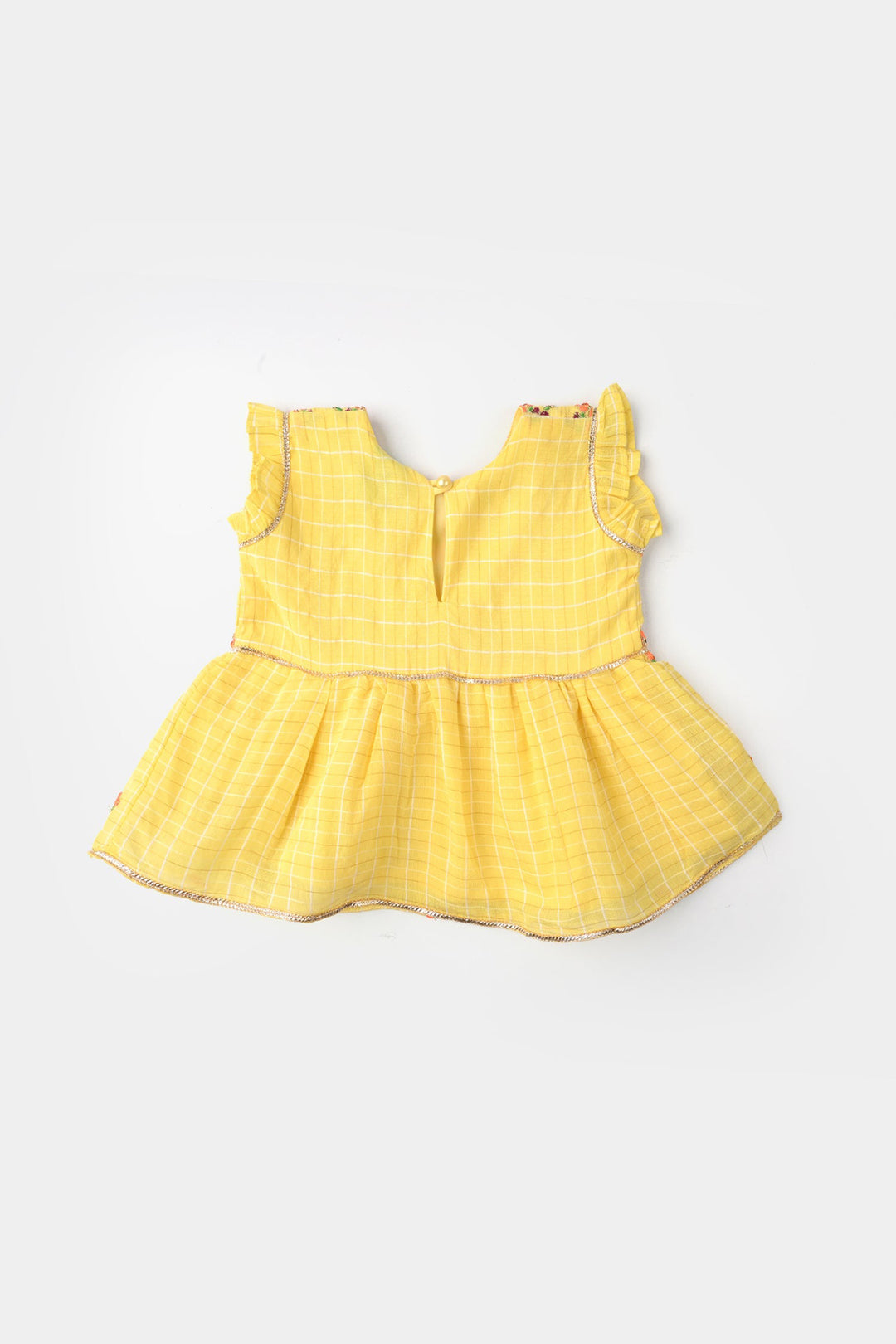 Infant Girls Cotton 2Pc Set (Summer Lime) - Yellow