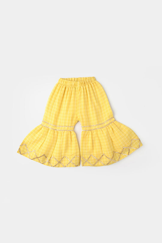 Infant Girls Cotton 2Pc Set (Summer Lime) - Yellow