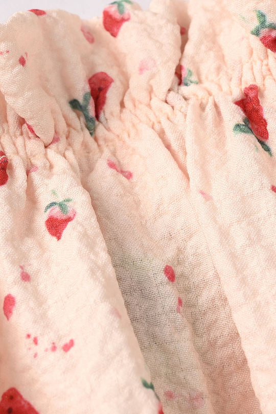 Infant Girls Poly Crinkle 2Pc Suit - Cream