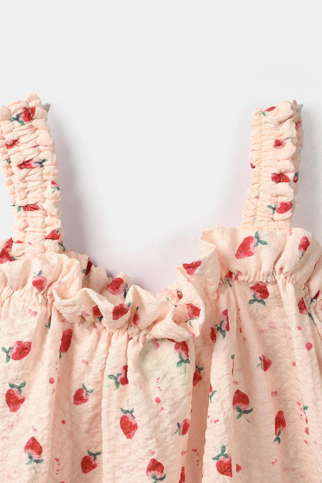 Infant Girls Poly Crinkle 2Pc Suit - Cream