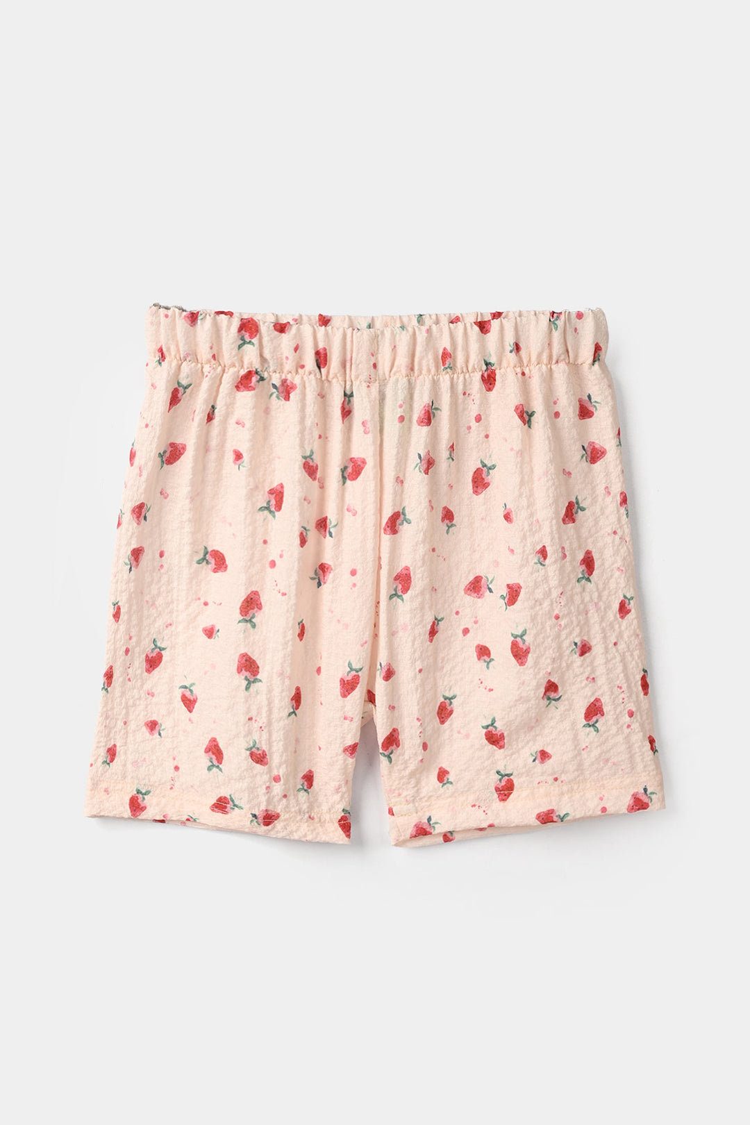 Infant Girls Poly Crinkle 2Pc Suit - Cream