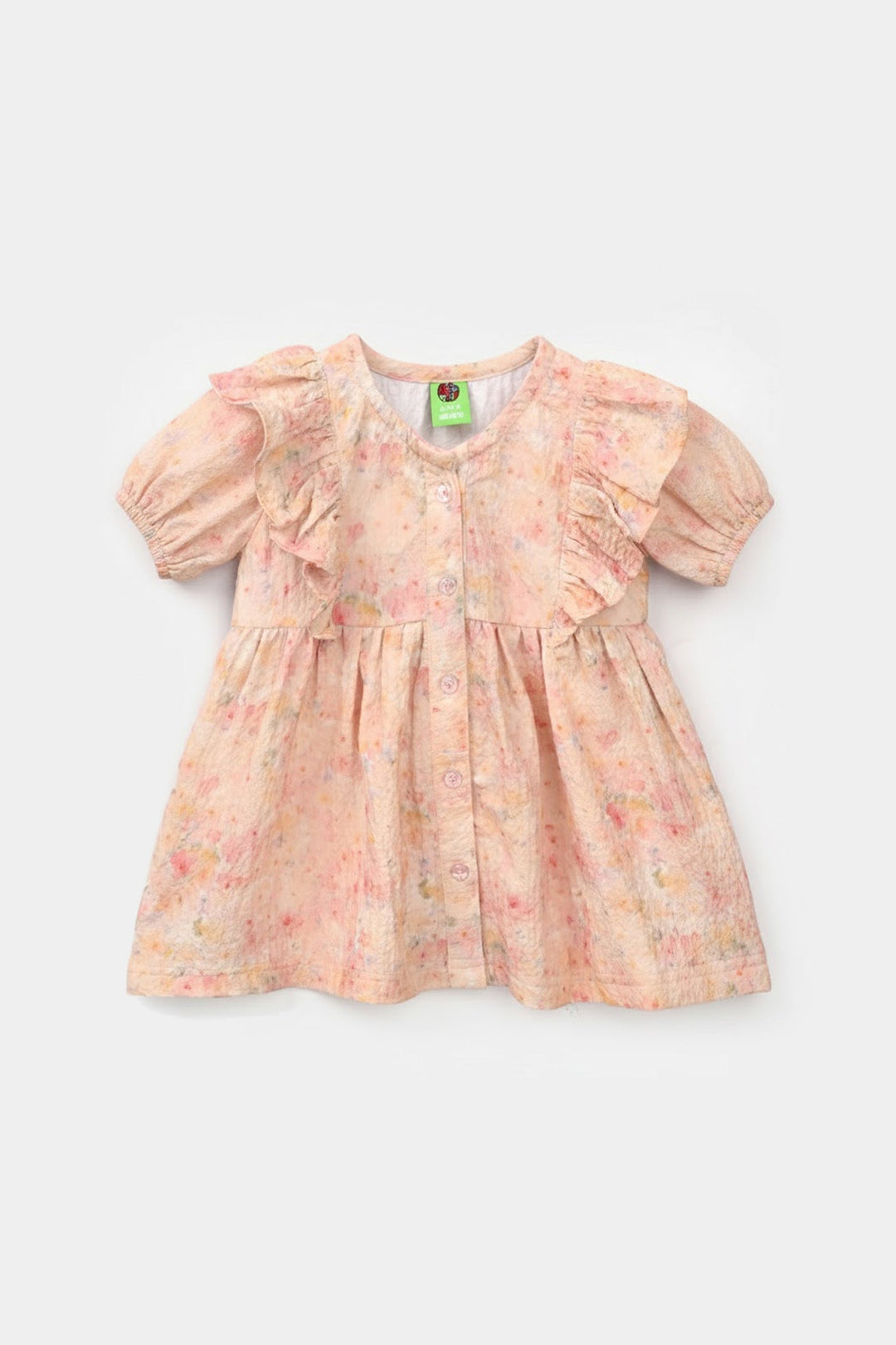 Infant Girls Poly Crinkle 2 Pc Suit - Multi