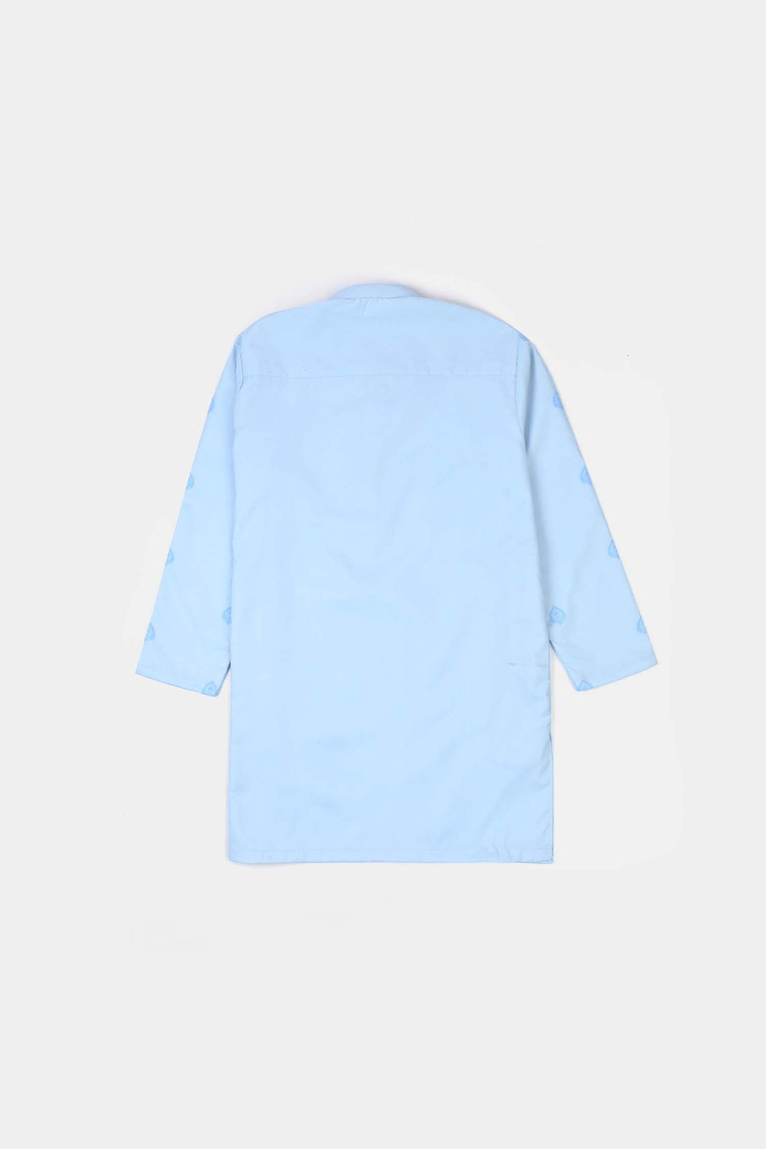 Boys Poly Viscose Printed Kurta (Breeze) - Blue