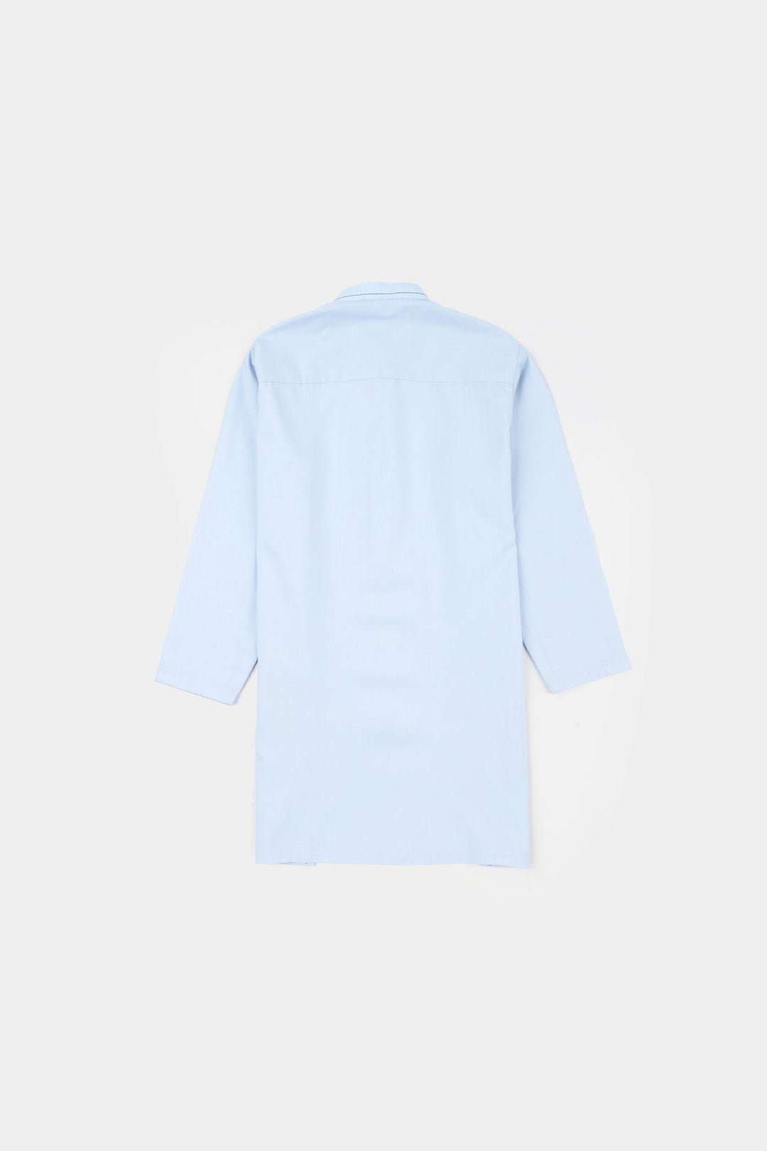 Boys Poly Viscose Kurta Pajama (Cut Collar) - Light Blue